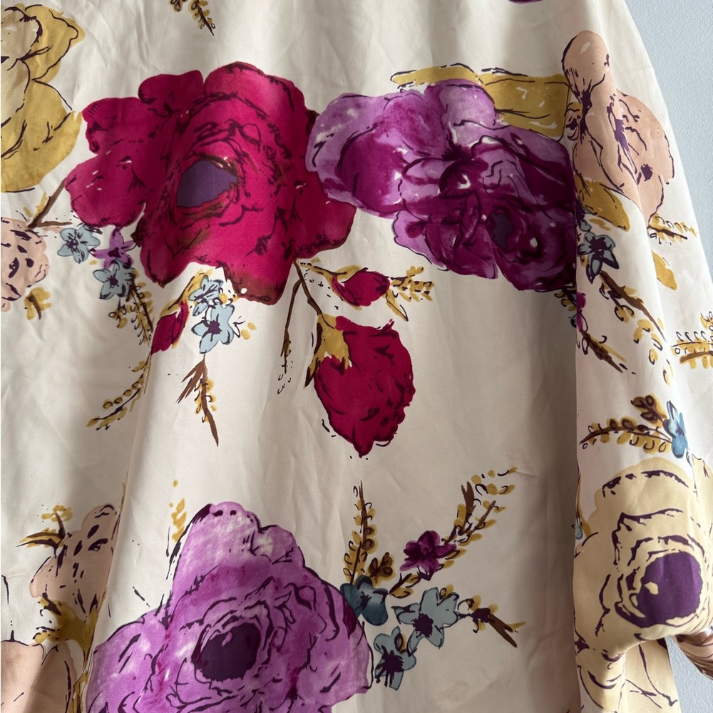 Anthropologie Odille Floral Kimono Jacket - Picture 4 of 5